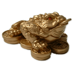 Three Legged Frog Feng Shui Gift - A mascot believed to bring good luck Three Legged Frog Feng Shui Gift - A mascot believed to bring good luck